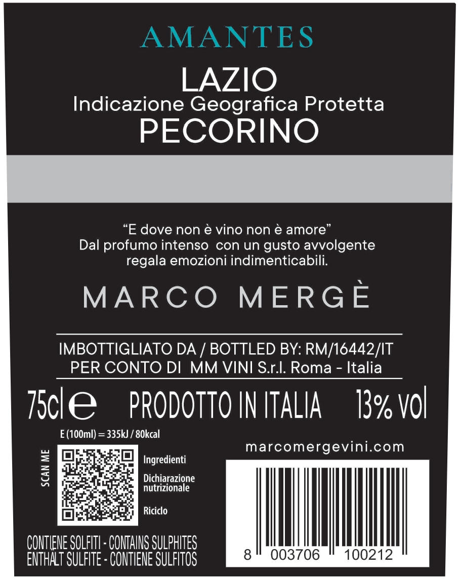 AMANTES - PECORINO LAZIO IGP