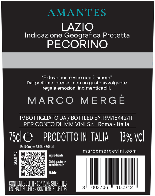 AMANTES - PECORINO LAZIO IGP
